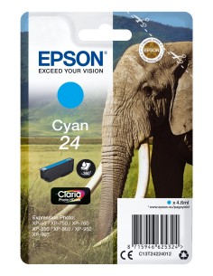 EPSON T2422 24 CYAN INK CLARIA PHOTO HD ELEPHANT