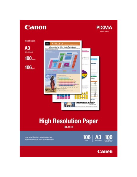 Canon HR-101N High Resolution Paper A3 - 100 Sheets