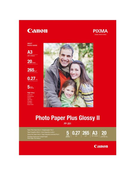 Canon PP-201 Glossy II Photo Paper Plus A3 - 20 Sheets