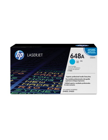 HP 648A Cyan Original LaserJet Toner Cartridge