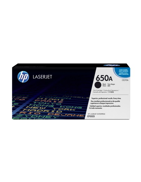 HP 650A Black Original LaserJet Toner Cartridge