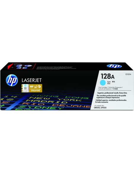 HP 128A Cyan Original LaserJet Toner Cartridge
