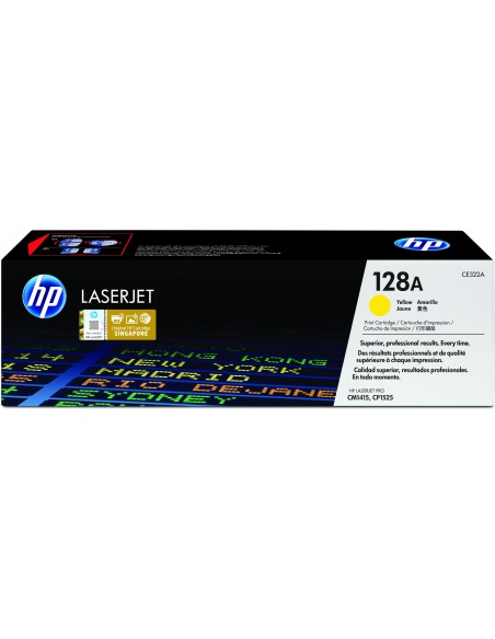 HP 128A Yellow Original LaserJet Toner Cartridge