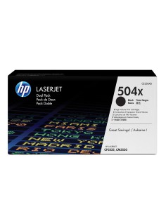 HP 504X 2-pack High Yield Black Original LaserJet Toner Cartridges