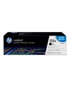 HP 125A 2-pack Black Original LaserJet Toner Cartridges