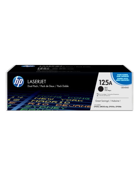 HP 125A 2-pack Black Original LaserJet Toner Cartridges