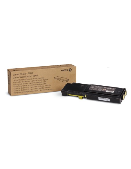 Xerox Genuine Phaser™ 6600, WorkCentre™ 6605 Yellow Standard capacity Toner Cartridge (2000 Pages) - 106R02247