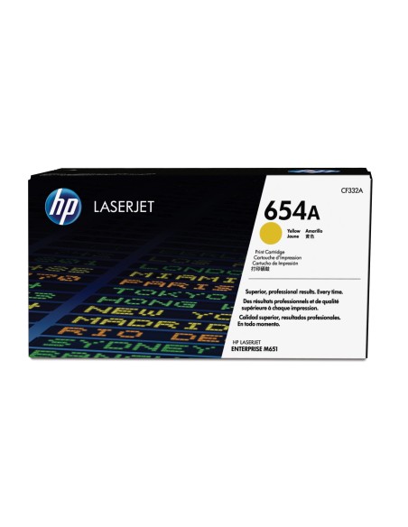 HP 654A Yellow Original LaserJet Toner Cartridge