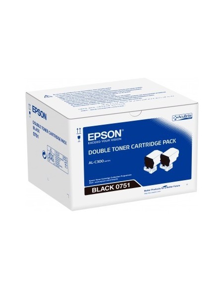 Epson Double Black Toner Cartridge Pack 2 x 7.3k