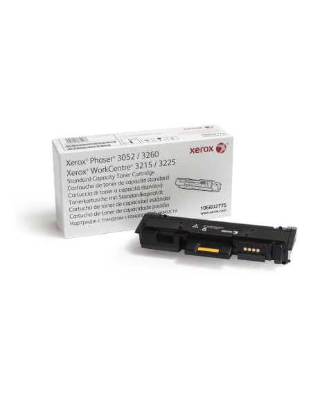 Xerox Genuine Phaser® 3052​ ​3260, WorkCentre® 3215​ ​3225 Black Standard capacity Toner Cartridge (1500 Pages) - 106R02775