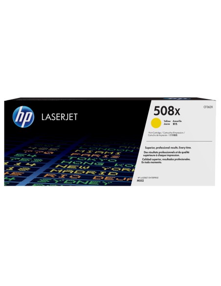 HP 508X High Yield Yellow Original LaserJet Toner Cartridge