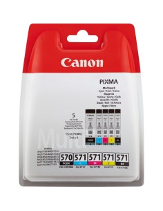 Canon PGI-570BK   CLI-571 BK C M Y Ink Cartridge Multipack