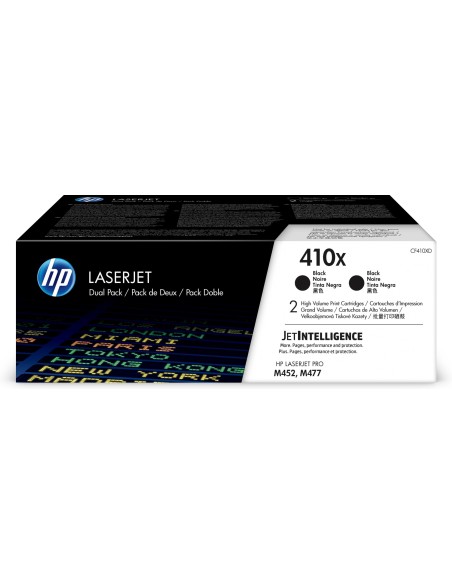 HP 410X 2-pack High Yield Black Original LaserJet Toner Cartridges