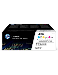 HP 410X 3-pack High Yield Cyan Magenta Yellow Original LaserJet Toner Cartridges