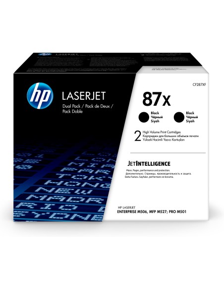 HP 87X 2-pack High Yield Black Original LaserJet Toner Cartridges