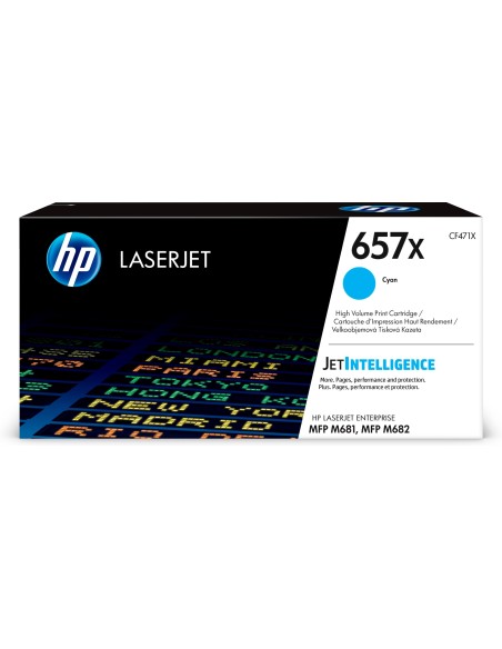 HP 657X High Yield Cyan Original LaserJet Toner Cartridge