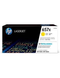 HP 657X High Yield Yellow Original LaserJet Toner Cartridge