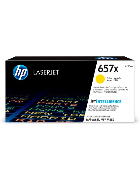 HP 657X High Yield Yellow Original LaserJet Toner Cartridge