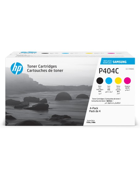 Samsung CLT-P404C 4-pack Cyan Magenta Yellow Black Original Toner Cartridge