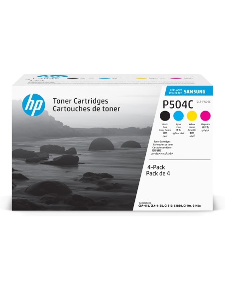 Samsung CLT-P504C 4-pack Cyan Magenta Yellow Black Original Toner Cartridge