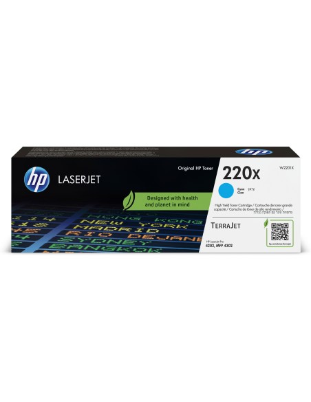 HP 220X Cyan Original LaserJet Toner Cartridge