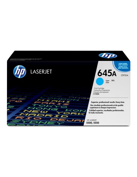 HP 645A Cyan Original LaserJet Toner Cartridge