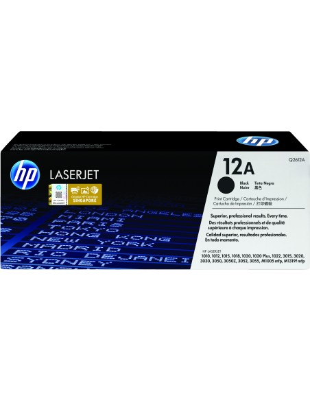 HP 12A Black Original LaserJet Toner Cartridge