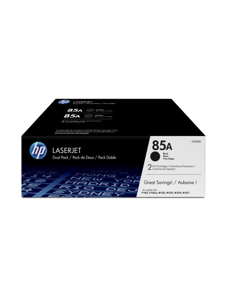 HP 85A 2-pack Black Original LaserJet Toner Cartridges