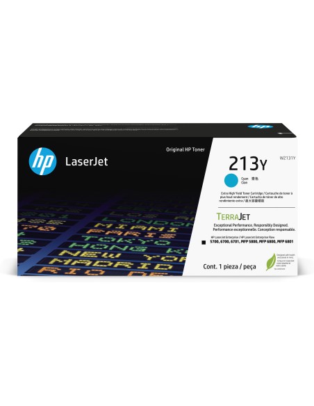 HP 213Y Extra High Yield Cyan Original LaserJet Toner Cartridge